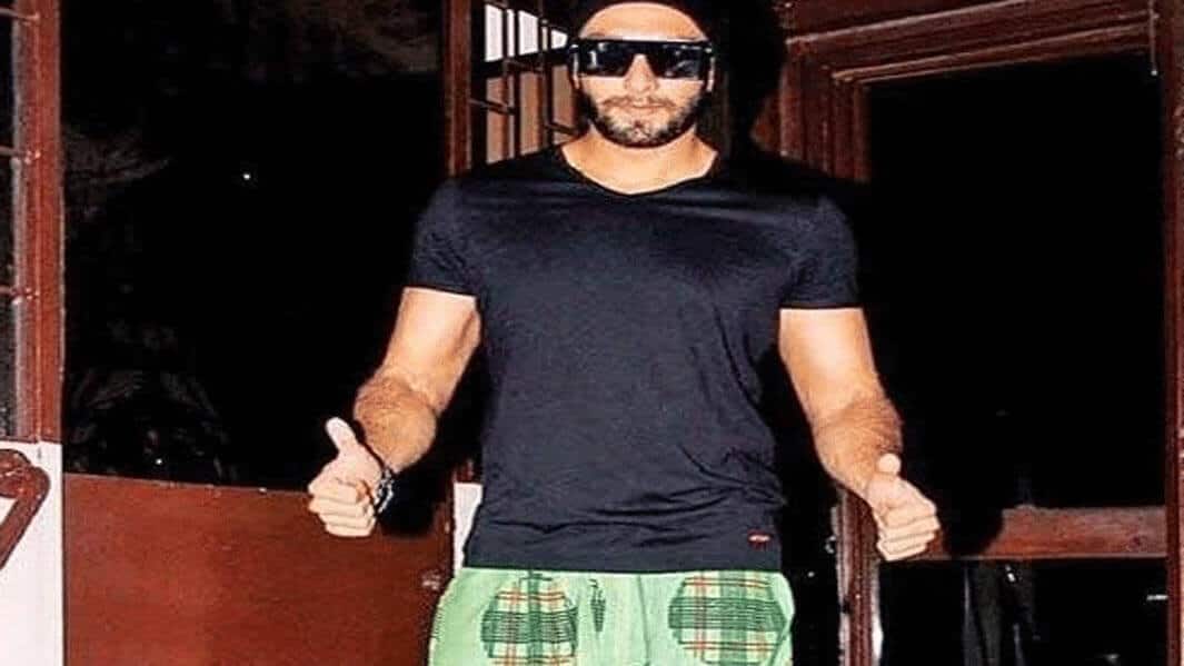 रणवीर सिंह दिखे गिफ्ट पैंट में