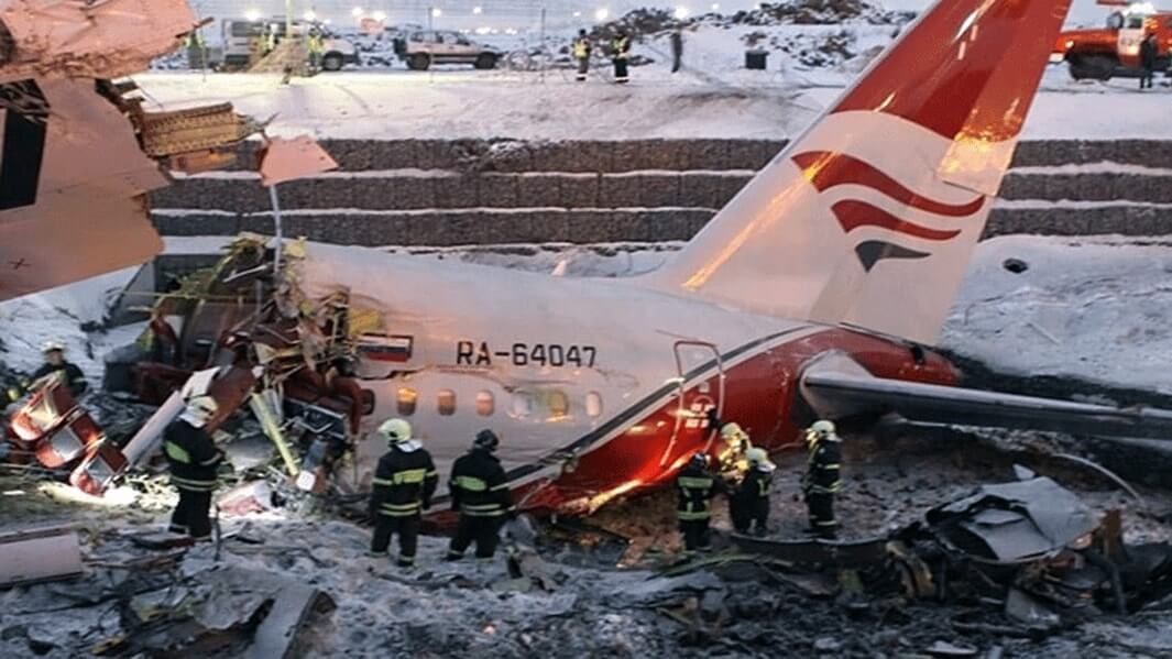 राजधानी मास्को में दुर्घटना ग्रस्त हुआ रूसी विमान, 71 लोगों की मौत
