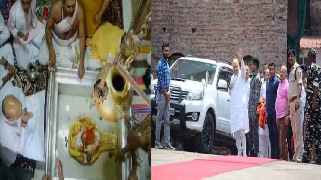 2019 लोकसभा चुनाव में भाजपा की जीत के लिए बाबा विश्वनाथ दरबार में Amit Shah ने की पूजा
