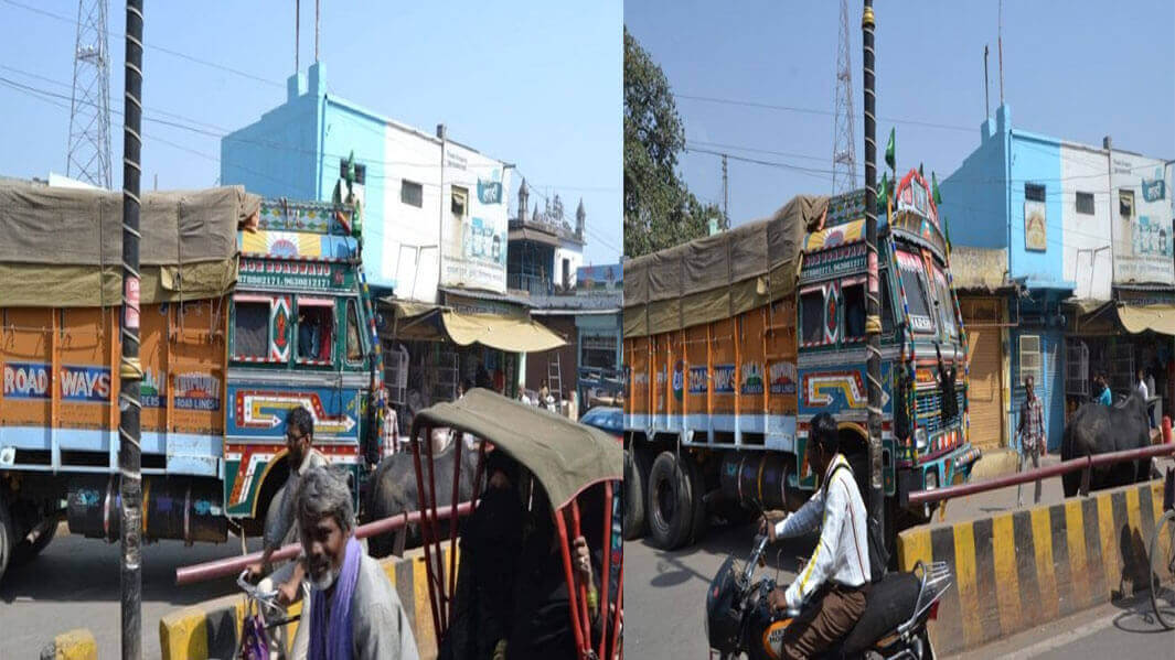 Varanasi में ‘साहब’ को पता भी नहीं, मातहत के रहते नो इंट्री में धड़ल्‍ले से घूम रही है ट्रक